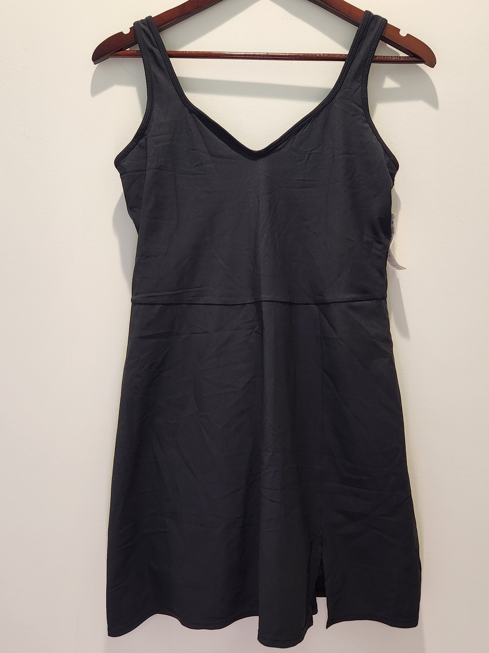 Abercrombie & Fitch Black Sweatheart Traveler Mini Dress Medium Built In Shorts